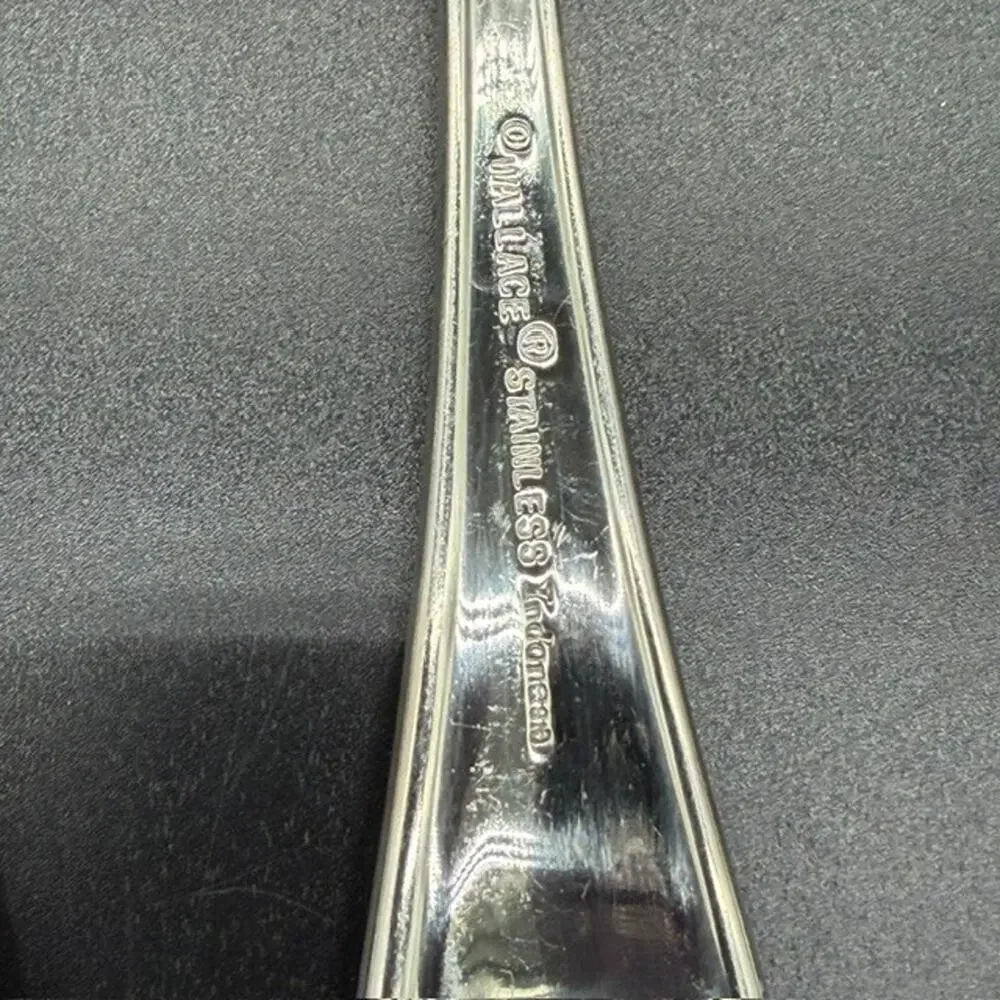 Wallace Nautica Soup Spoon~Rope Edge~Sailboat~7 3/4